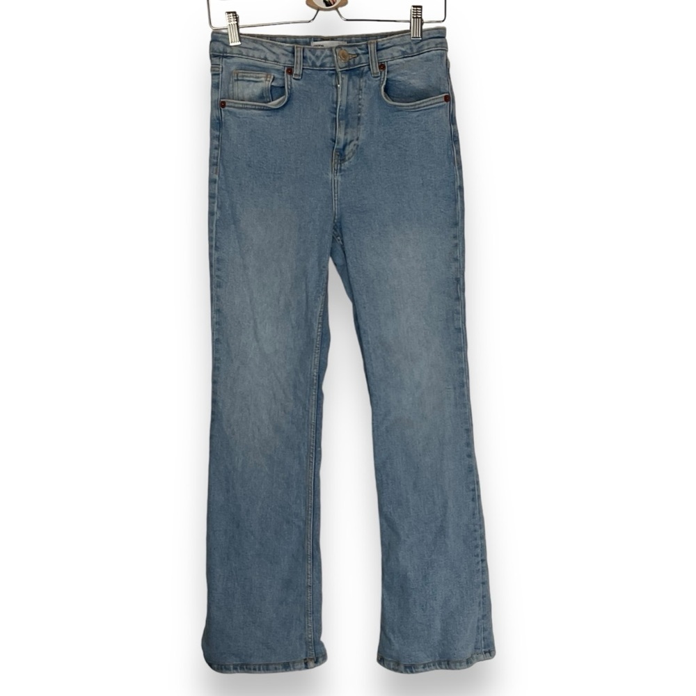 Zara Jeans High Waist Flares Light Blue Denim Casual‎ Womens Size 26
